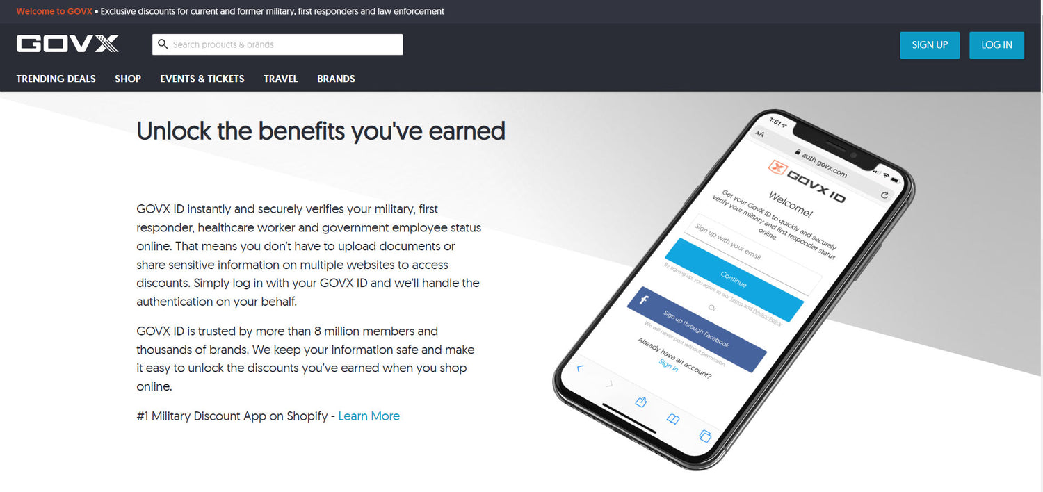 Discounts for Military, Fire, Police, and Healthcare!