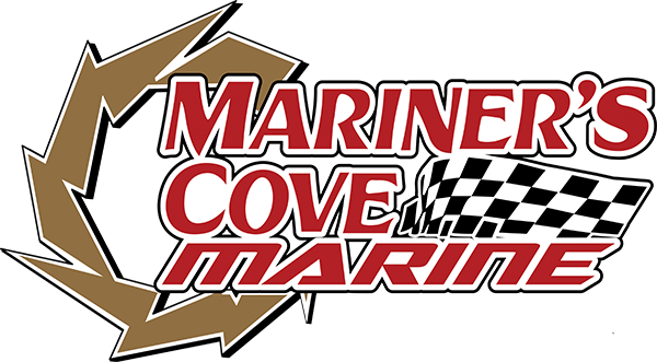 Mariner's Cove Marine logo, a family-owned full-service marina and authorized Yamaha and Sea-Doo dealer in Hampton Bays, NY.