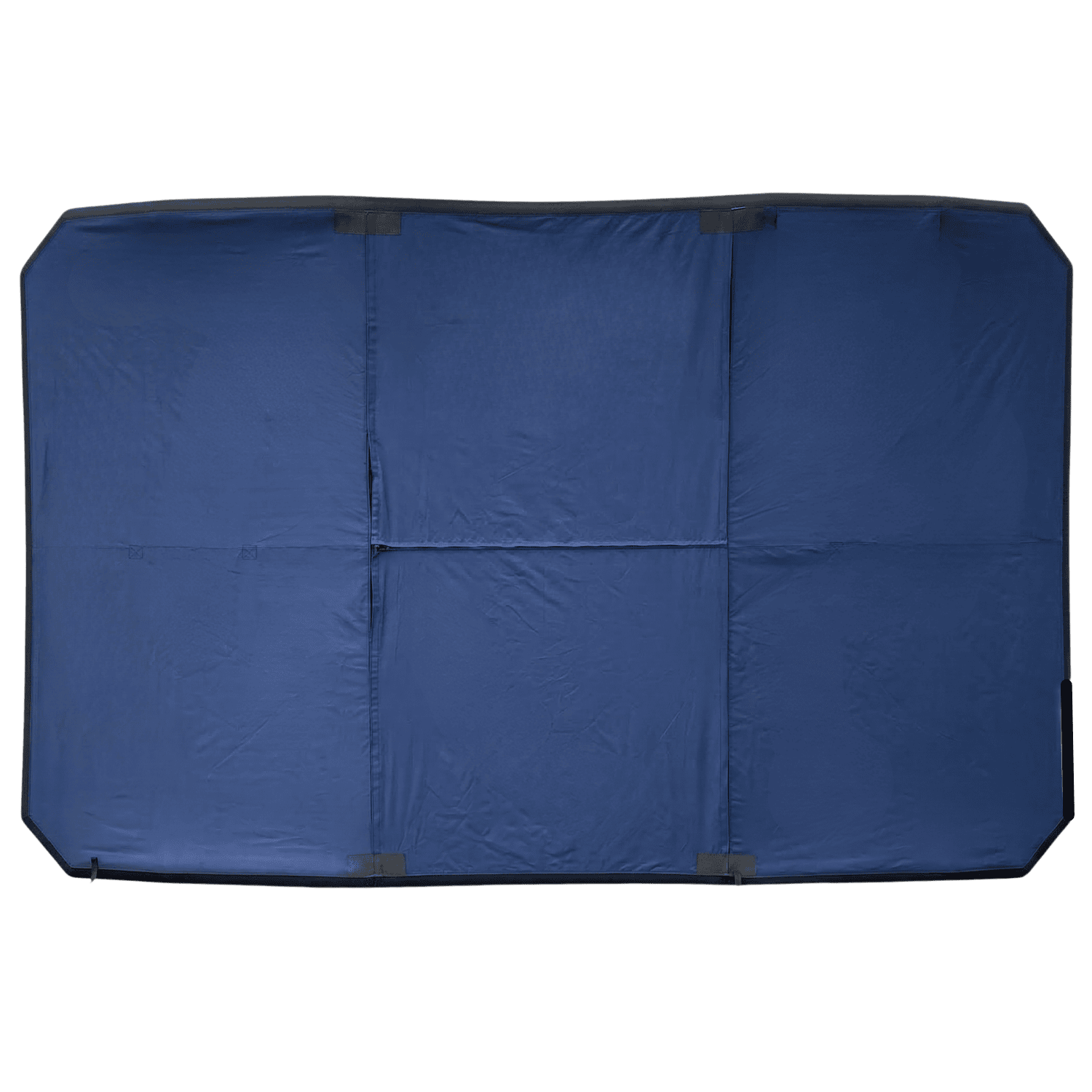 8x12 Sebba Shade fully closed center section from the top view