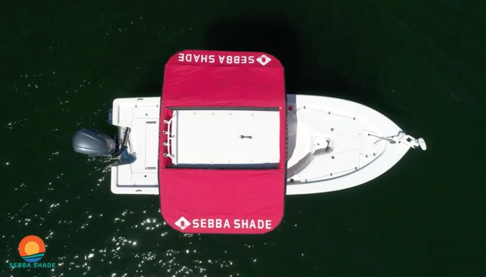 Sebba Shade 8x12 zips open in the center section