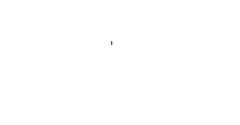 Official trademarked Sebba Shade logo featuring a sleek boat silhouette and Mach-Shield 45 branding for inflatable marine sun protection.